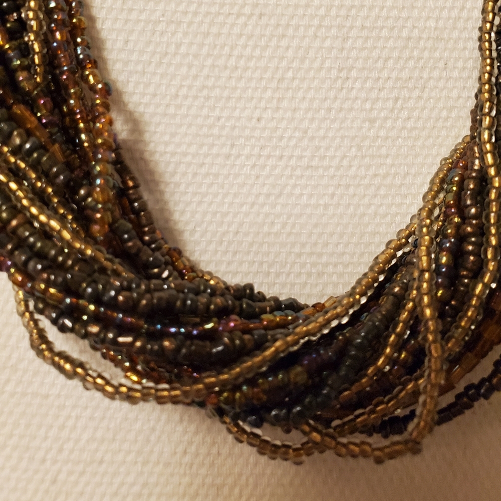 Multi Strand Statement Necklace - image 3